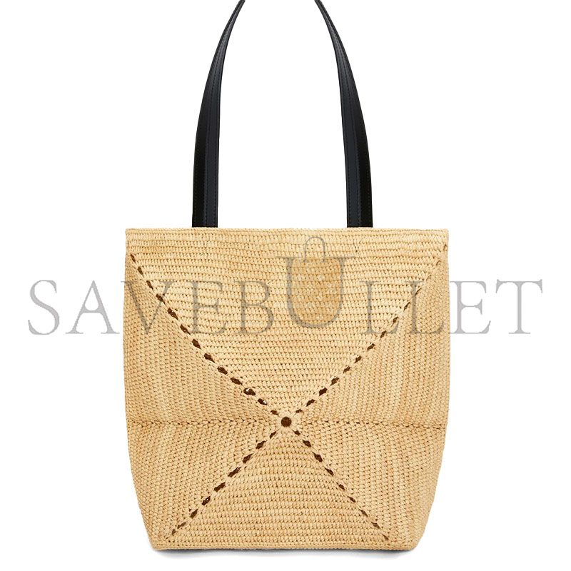 LOEWE MEDIUM PUZZLE FOLD TOTE IN RAFFIA A779G50X08 (31.5*25.5*14.5cm)